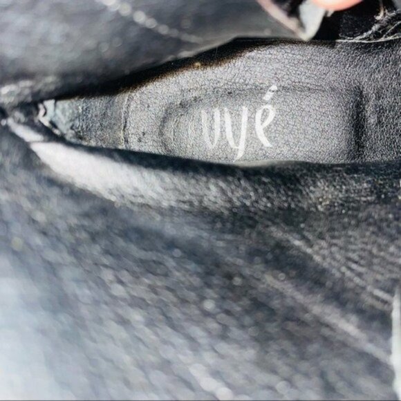 OVYÉ Genuine Leather Chain Lace Up Combat Boots in Black - Picture 8 of 8